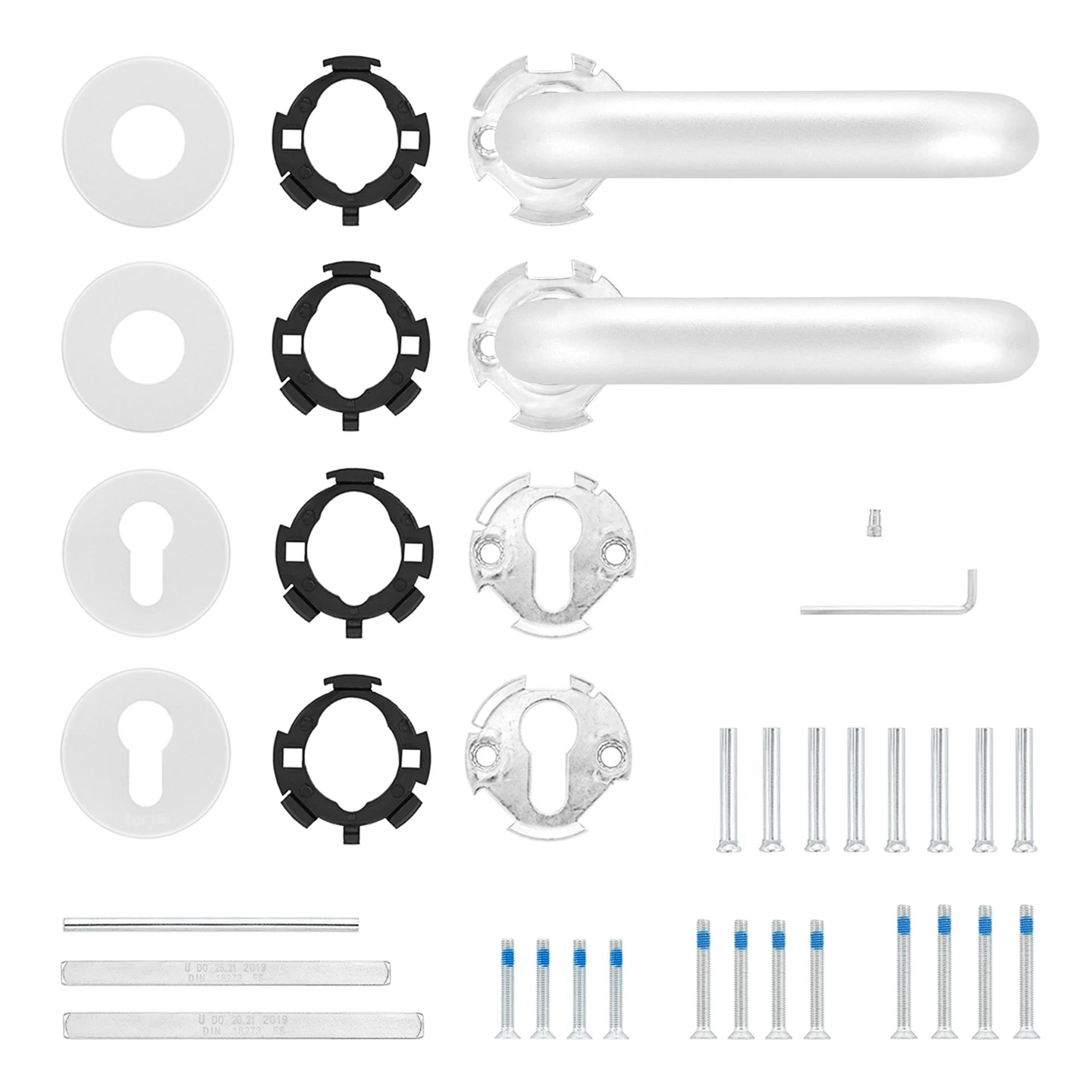 Hörmann FS Drückergarnitur D110 Rosette PZ, Alu 6 Hörmann FS Drückergarnitur D110 Rosette PZ, Alu – Bild 4