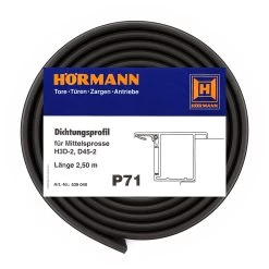 Hörmann Dichtungsprofil Für Mittelsprosse H3D-2, D45-2, P71, Länge 2,50 M