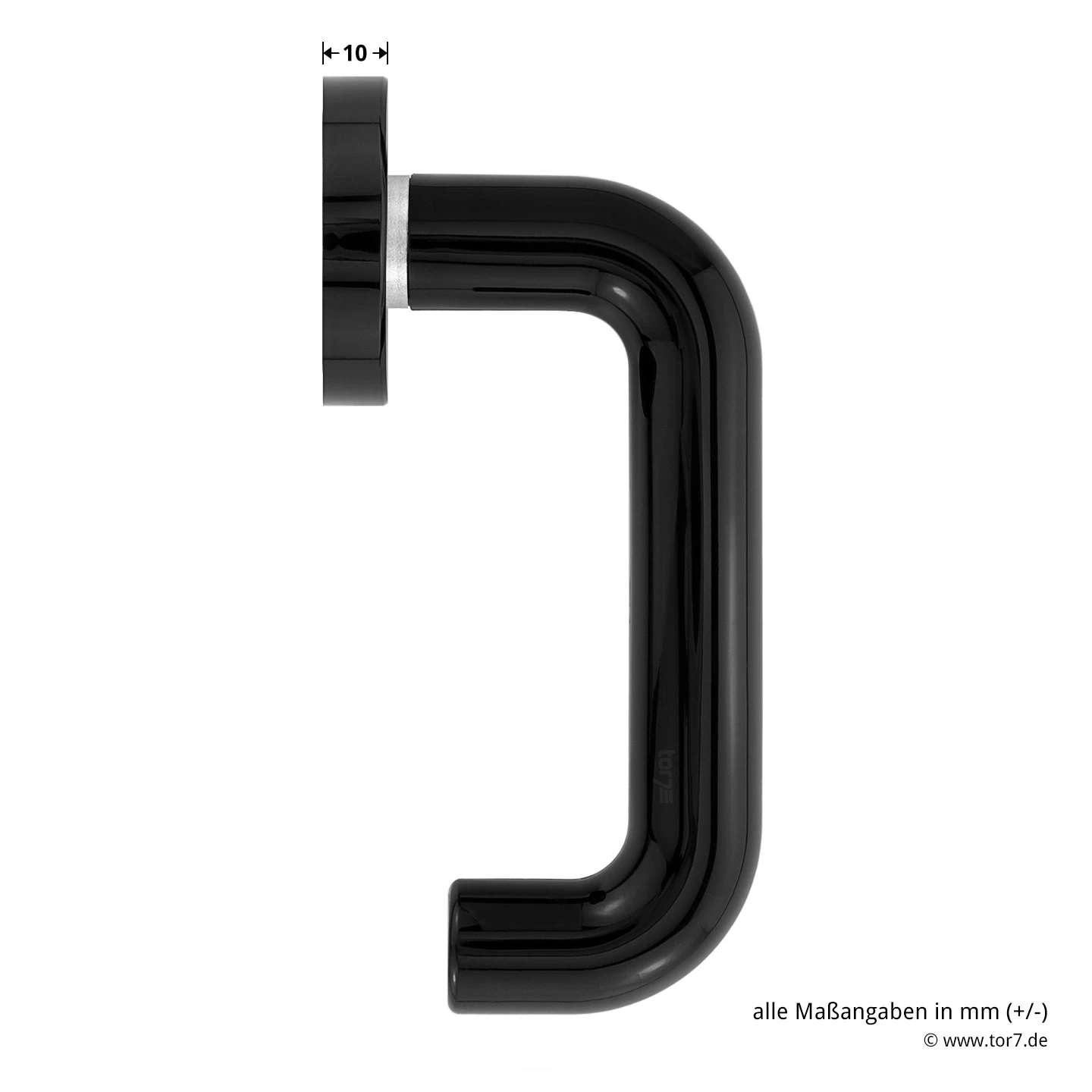 Hörmann FS Drückergarnitur D110 Rosette PZ, Schwarz 6 Hörmann FS Drückergarnitur D110 Rosette PZ, Schwarz – Bild 4