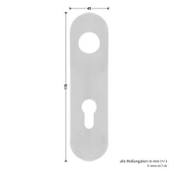 Hörmann FS Wechselgarnitur D210 Kurzschild PZ, Edelstahl 14 Hörmann FS Wechselgarnitur D210 Kurzschild PZ, Edelstahl -Heimwerkzeuge 545723 hoermann fs wechselgarnitur d210 pz kurzschild edelstahl gleitlager breite laenge