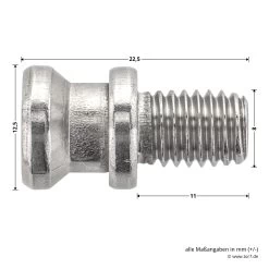 Hörmann Systemschraube Für Aluminumhaustüren -Heimwerkzeuge 5999017 hoermann systemschraube fuer tc 80 tueren masse