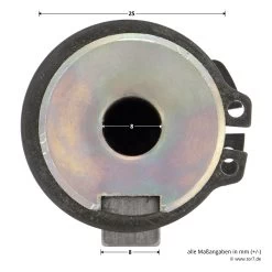 Hörmann Steckwelle Für STA 400 Schiebetorantrieb -Heimwerkzeuge 638939 hoermann steckwelle fuer sta 400 schiebetorantrieb bemassung bolzen 2