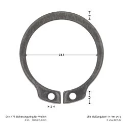 Hörmann Steckwelle Für STA 400 Schiebetorantrieb -Heimwerkzeuge 638939 hoermann steckwelle fuer sta 400 schiebetorantrieb bemassung sicherheitsring