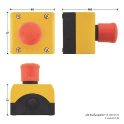 Hörmann Not-Aus-Schalter DTN 10 -Heimwerkzeuge 639888 hoermann drucktaster dtn10 masse