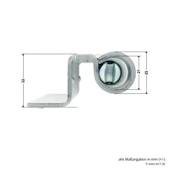 Hörmann Rahmenteil KO Verzinkt, Nicht Verstellbar, H8-5/MZ -Heimwerkzeuge 690404 hoermann rahmenteil ko verzinkt nicht verstellbar fuer h8 5 mz masse durchmesser
