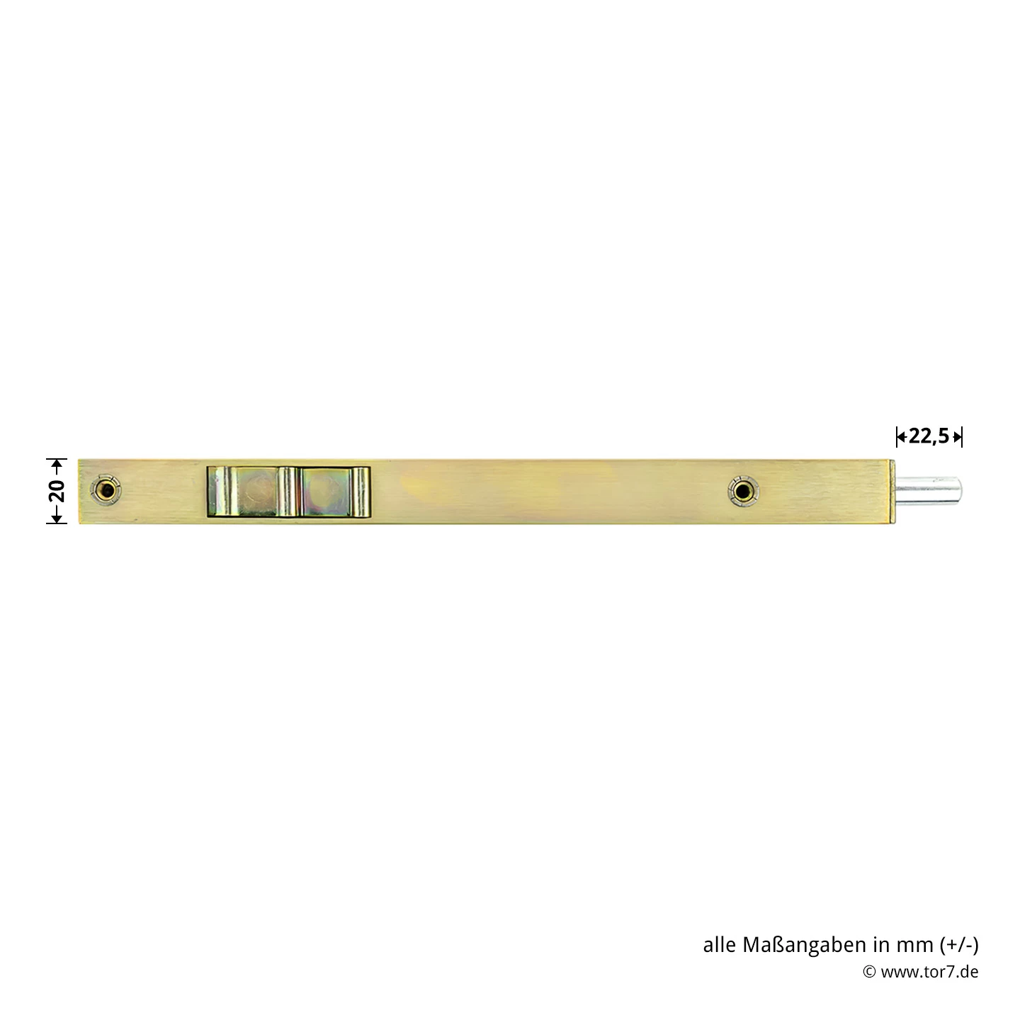 Hörmann Türkantriegel 20 X 250 Mm Gelb Verzinkt, ZK/MZ 9 Hörmann Türkantriegel 20 X 250 Mm Gelb Verzinkt, ZK/MZ – Bild 7