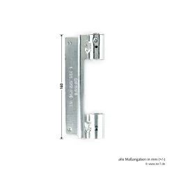 Hörmann Rahmenteil FE Verzinkt, Quadro -Heimwerkzeuge 691051 hoermann rahmenteil fe federband verzinkt fuer quadro hoehe