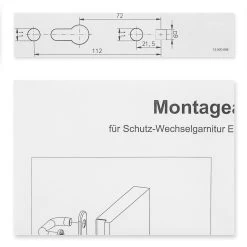 Hörmann Wechselgarnitur D110 Kurzschild PZ, ES1, Edelstahl 15 Hörmann Wechselgarnitur D110 Kurzschild PZ, ES1, Edelstahl -Heimwerkzeuge 694269 hoermann wechselgarnitur d 110 es 1 mit kurzschild edelstahl anleitung