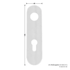 Hörmann Wechselgarnitur D110 Kurzschild PZ, ES1, Edelstahl 13 Hörmann Wechselgarnitur D110 Kurzschild PZ, ES1, Edelstahl -Heimwerkzeuge 694269 hoermann wechselgarnitur d 110 es 1 mit kurzschild edelstahl schild masse