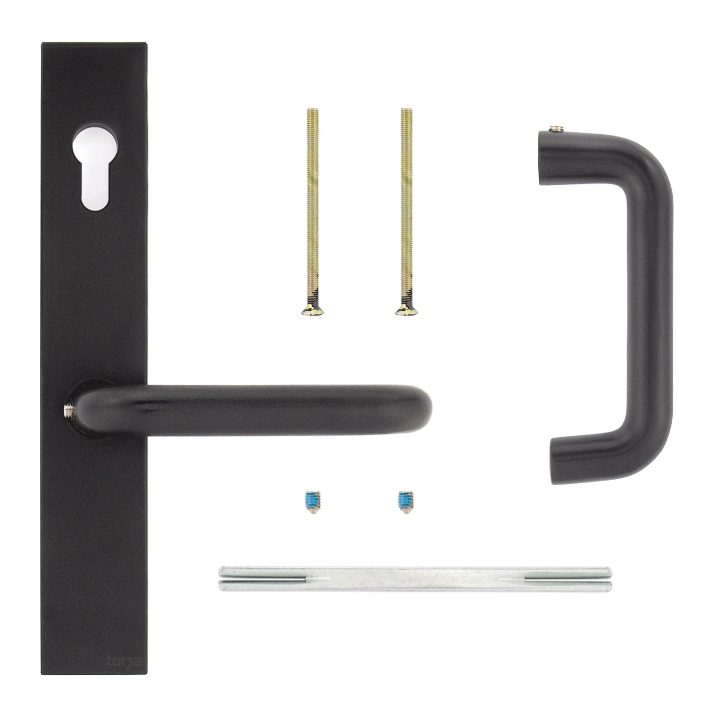 Hörmann Aluminium-Drückergarnitur, Schloss Aufliegend, PZ 60/48 Mm 6 Hörmann Aluminium-Drückergarnitur, Schloss Aufliegend, PZ 60/48 Mm – Bild 4