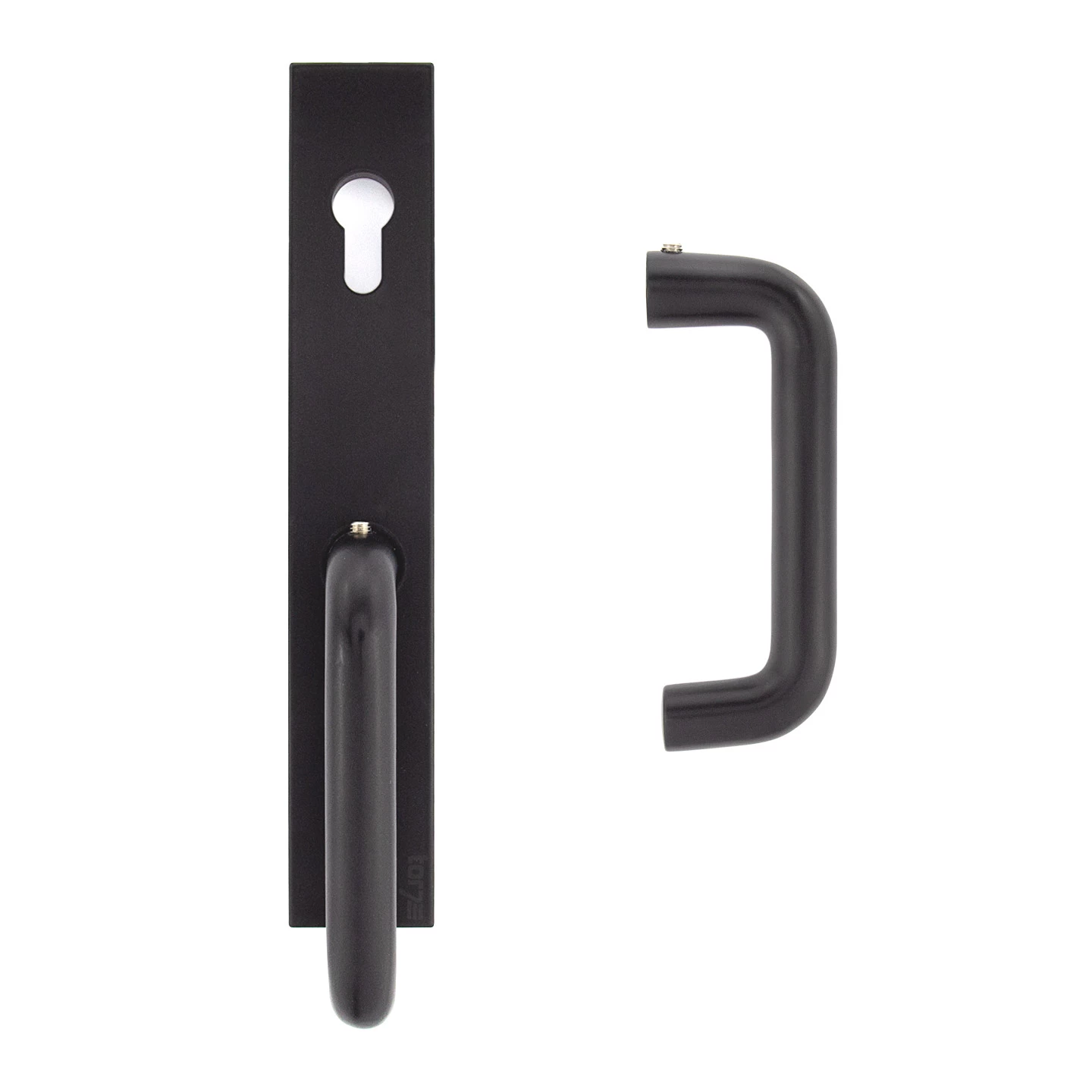 Hörmann Aluminium-Drückergarnitur, Schloss Aufliegend, PZ 60/48 Mm 3 Hörmann Aluminium-Drückergarnitur, Schloss Aufliegend, PZ 60/48 Mm