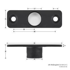 Hörmann Führungsbuchse Verschlussstange, 16 Mm -Heimwerkzeuge 772238 hoermann fuehrungsbuchse verschlussstange 16mm bemassung