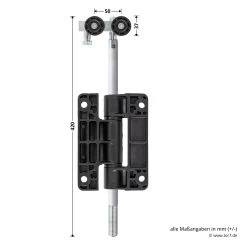 Hörmann Entlastungsrolle Mit Doppel-Bandteil 400 Mm, M12, DIN Links, Aufliegend 10 Hörmann Entlastungsrolle Mit Doppel-Bandteil 400 Mm, M12, DIN Links, Aufliegend -Heimwerkzeuge 772637 hoermann entlastungsrolle mit doppel bandteil 400mm m12 din links aufliegend masse bild 1