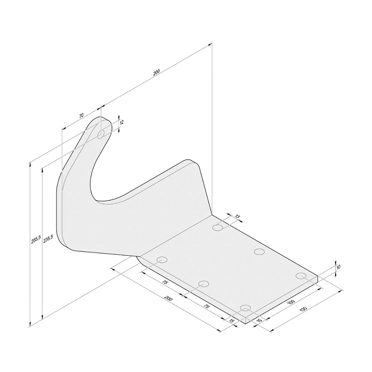 SOMMER Torpfostenbeschlag 200/235,5 Twist XL 4 SOMMER Torpfostenbeschlag 200/235,5 Twist XL – Bild 2