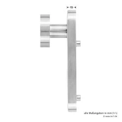 Steinau FS ES1-K Sicherheitsbeschlag, Typ D 510, Edelstahl Matt -Heimwerkzeuge ste810113 steinau fs es1 k sicherheitsbeschlag typ d 510 edelstahl matt masse knauf seite