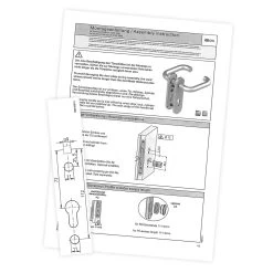 Steinau FS ES1-K Sicherheitsbeschlag, Typ D 510, Edelstahl Matt -Heimwerkzeuge ste810113 steinau fs es1 k sicherheitsbeschlag typ d 510 edelstahl matt montageanleitung