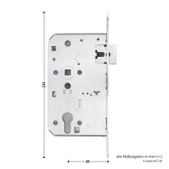 Teckentrup Einsteck-Panikschloss 1013 E Mit Verbundfalle, Stulp Verzinkt -Heimwerkzeuge tec104673 teckentrup einsteck panikschloss 1013 e mit verbundfalle stulp verzinkt din l masse
