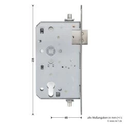 Teckentrup STA Einsteck-Panikschloss 1013 E, Stulp Edelstahl -Heimwerkzeuge tec113633 teckentrup sta einsteck panikschloss 1013 e stulp edelstahl din l bemassung